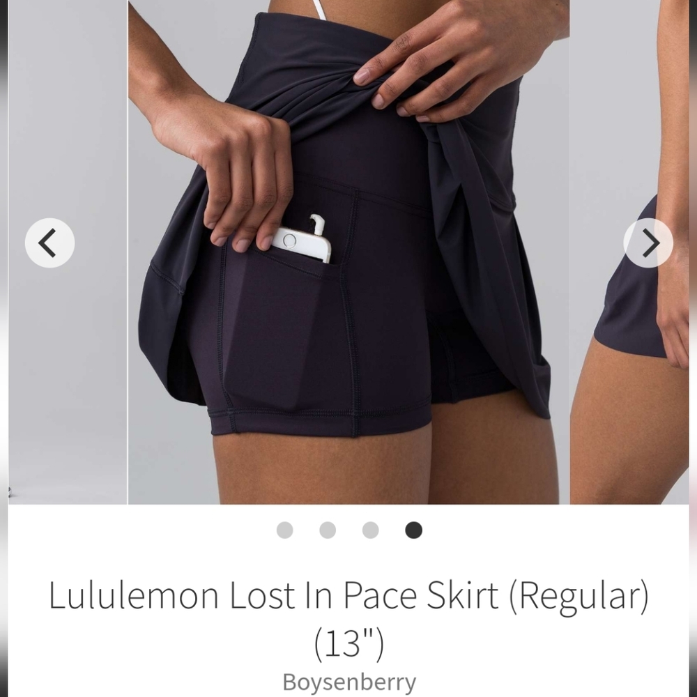 Lululemon Lost in Pace skort